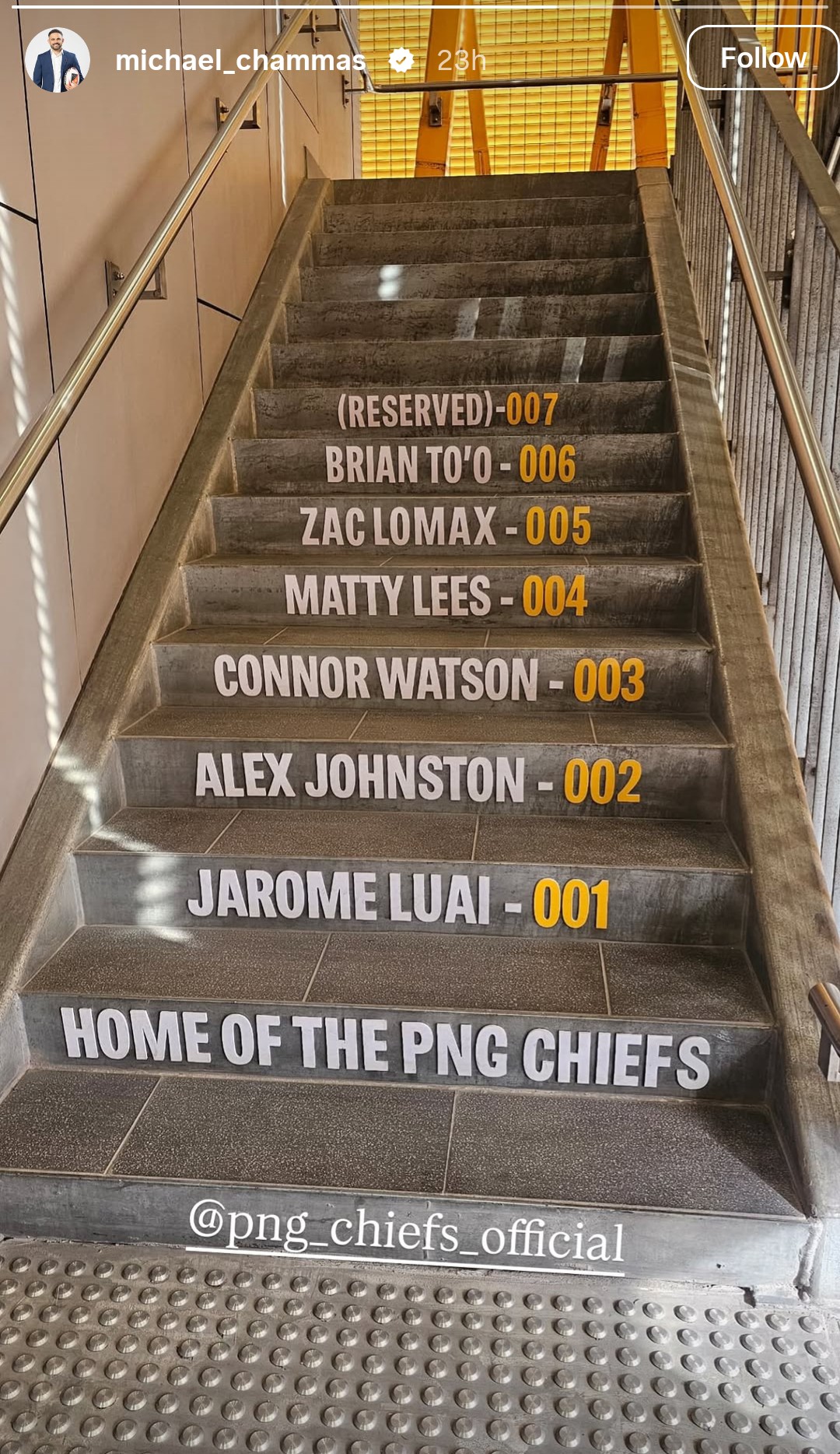 PNG chiefs staircase of signings